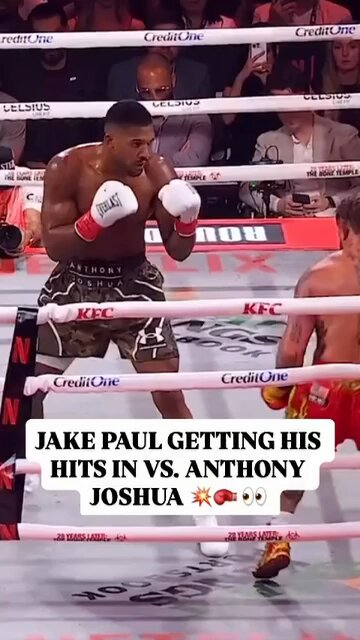 That right hook! 👀 Jake Paul definitely held his own tonight! #JakeJoshua