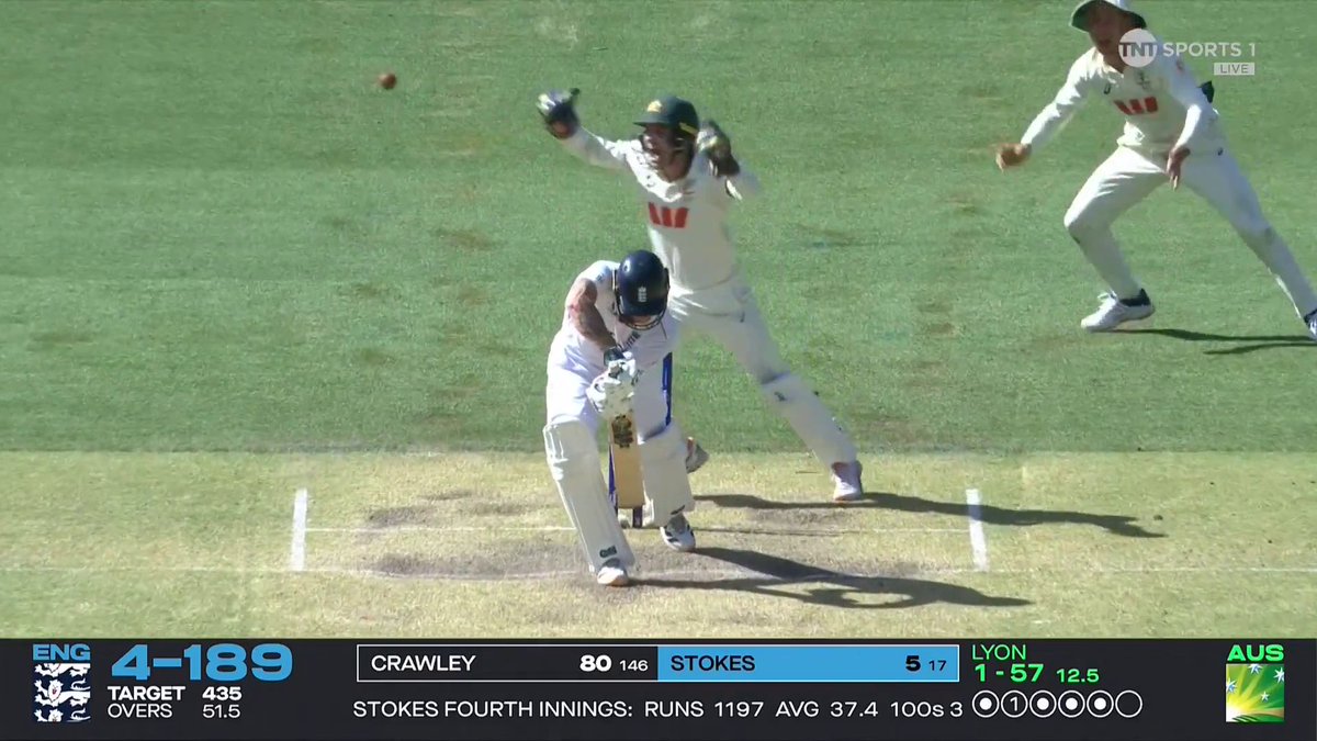 A peach from Nathan Lyon dispatches Ben Stokes 💥 📺 Watch #TheAshes LIVE on TNT Sports and discovery+