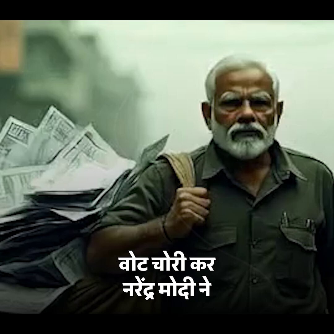 नरेंद्र मोदी👇 'वोट चोरी' कर जनता से उनके अधिकार छीन रहे हैं