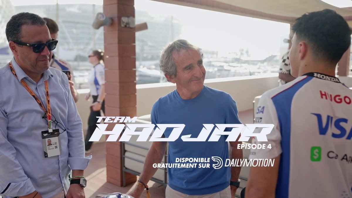 "Je le fais que pour toi parce que je t'aime bien." 🤩 L'échange Alain Prost - Isack Hadjar à retrouver en intégralité dans l'épisode 4 de TEAM HADJAR, disponible maintenant sur nos plateformes 👀