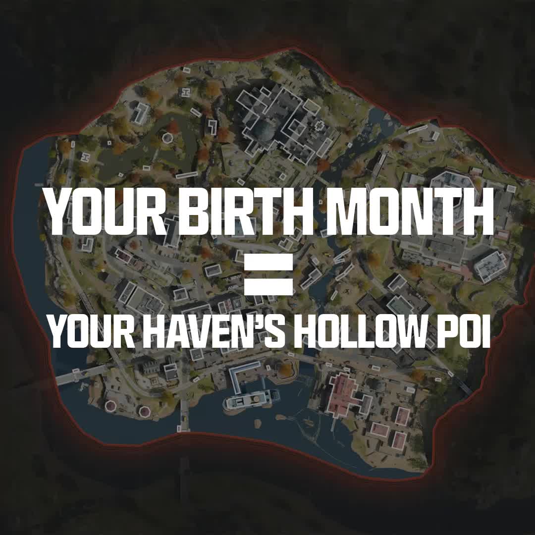 Your birth month = your Haven’s Hollow POI. Where you dropping? 🪂