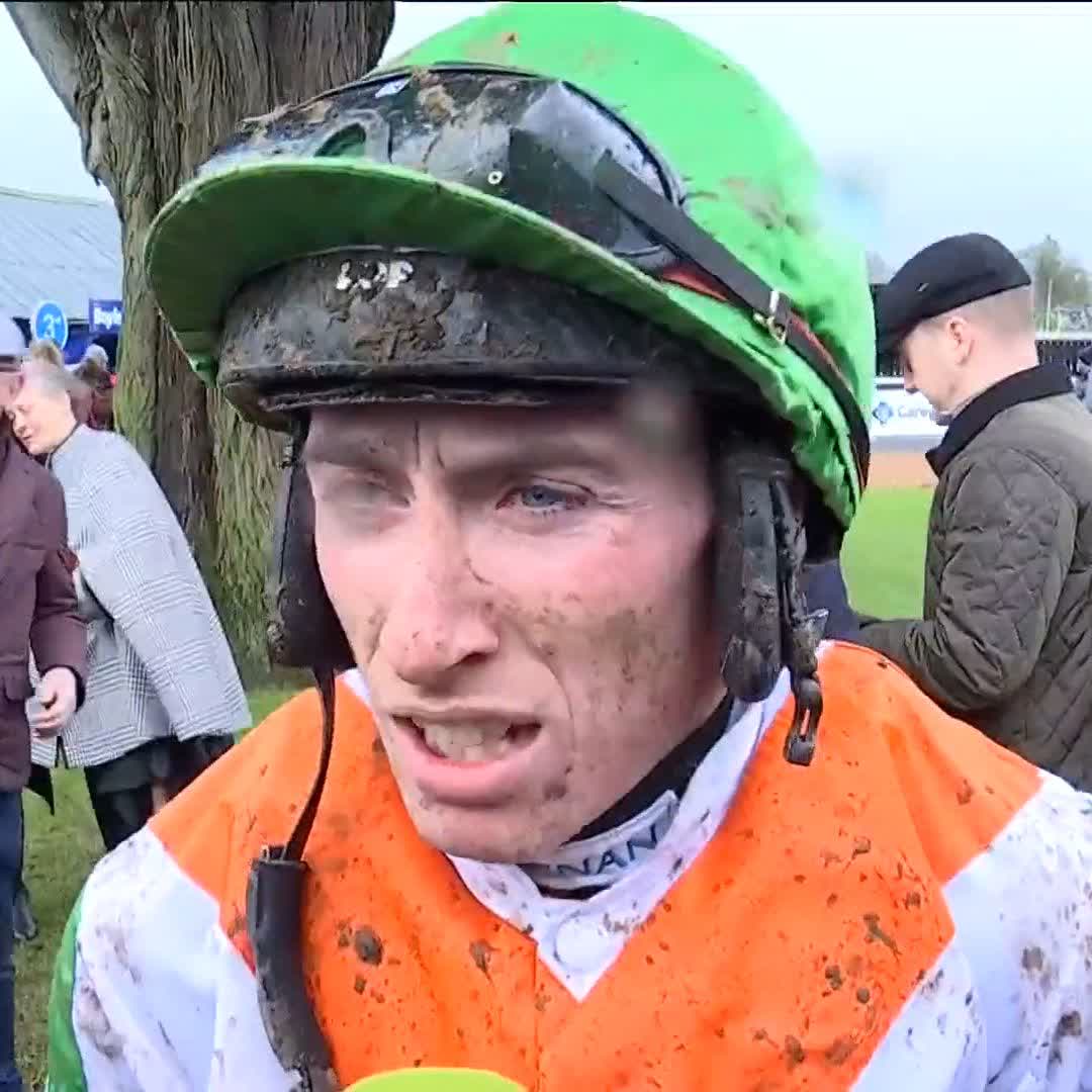Jack Kennedy is only about 40 minutes from fellow Kerryman Tom Cooper and both combine to win the Listed feature at Thurles Racecourse. Not bad for the jockey's first ride for the trainer!