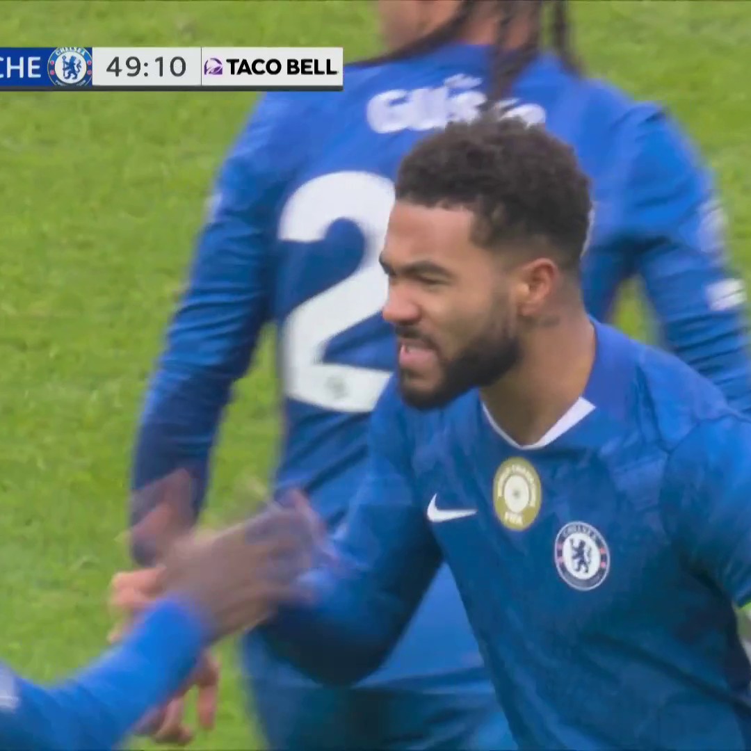 Another perfect free kick from Reece James 🎯 (via NBC Sports Soccer)