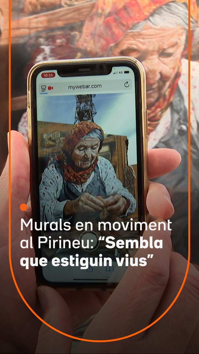 “Sembla que estiguin vius.” És un homenatge als padrins i les padrines dels Pirineus. Diferents pobles s’estan omplint de murals que cobren vida gràcies a la realitat augmentada