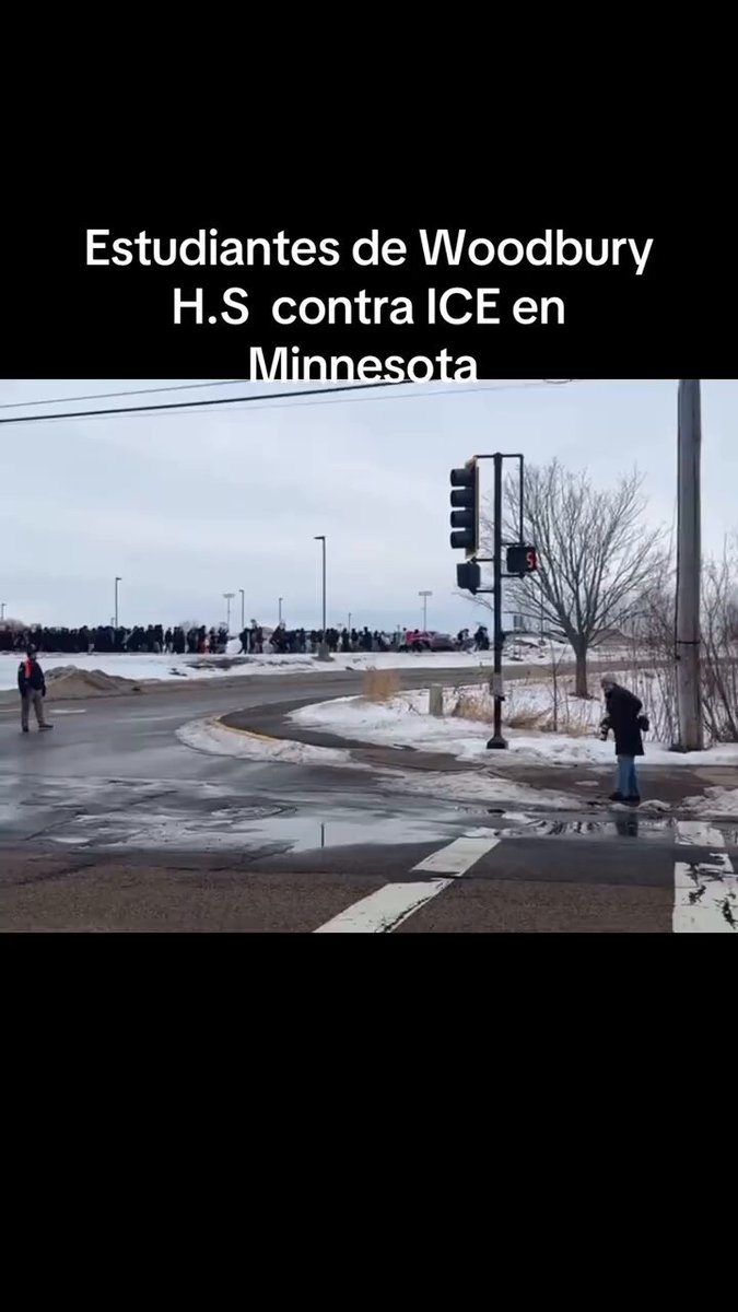 🚨 WTF?! Administrators and teachers have ALLOWED another anti-ICE walkout in Minnesota The person recording this isn't even speaking English! This is what happens when your country gets invaded. We have big issues.