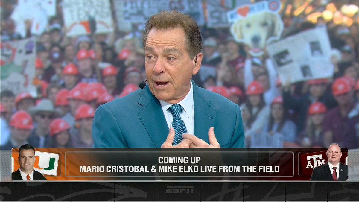 "It was a great win for Alabama, great. I'm so proud of that team because that atmosphere was something." Nick Saban was feeling good after Alabama beat Oklahoma ❤️