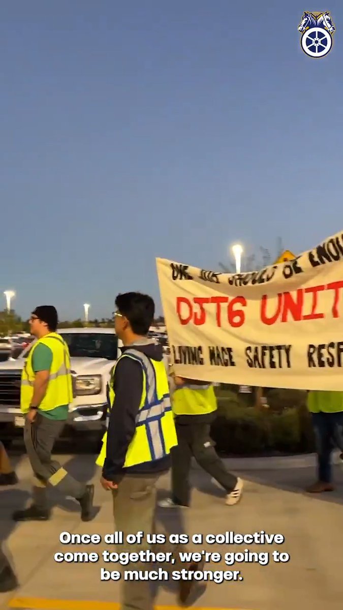 🚨 BREAKING Amazon workers at the DJT6 warehouse in Riverside, California — one of Amazon's largest facilities in the country — have successfully organized with the Teamsters and are demanding Amazon recognize their union. Workers began their unionization efforts with the Teamsters earlier this week by staging a midnight walkout during the holiday peak season, when Amazon workers experience increased workloads and more dangerous working conditions. DJT6 is now the fifth Amazon facility in Southern California to join the Teamsters, along with the KSBD Air Hub in San Bernardino, DFX4 in Victorville, DAX5 in City of Industry, and DAX8 in Palmdale.