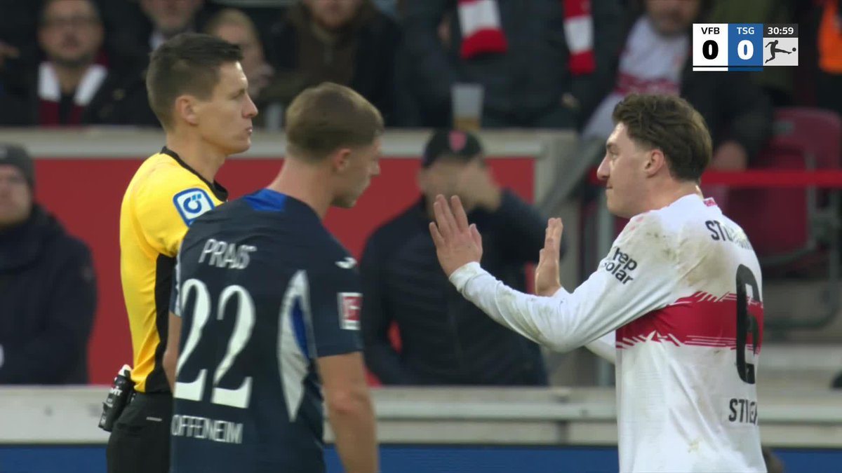 Stiller versteht die Welt nicht mehr! 🌀😳 ➡️ Die Bundesliga live auf Sky Sport. 🍿📺 #skybundesliga #vfbtsg