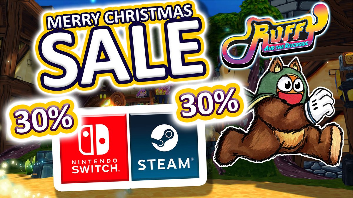 🤩 It`s the most wonderful SWAP of the Year! 🎄 Celebrate Christmas with Ruffy and get 30% off NOW on Steam and on Nintendo Switch 1 and 2! ⭐ Steam: ⭐ Switch and Switch 2 #nintendoswitch #steam #indiegames