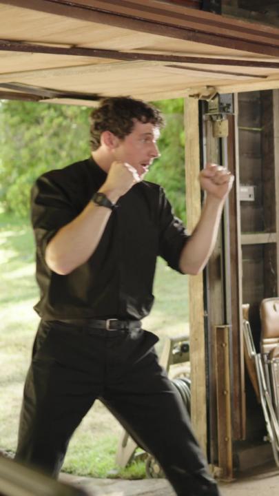 New angle of Josh O'Connor and his punching bag just dropped.