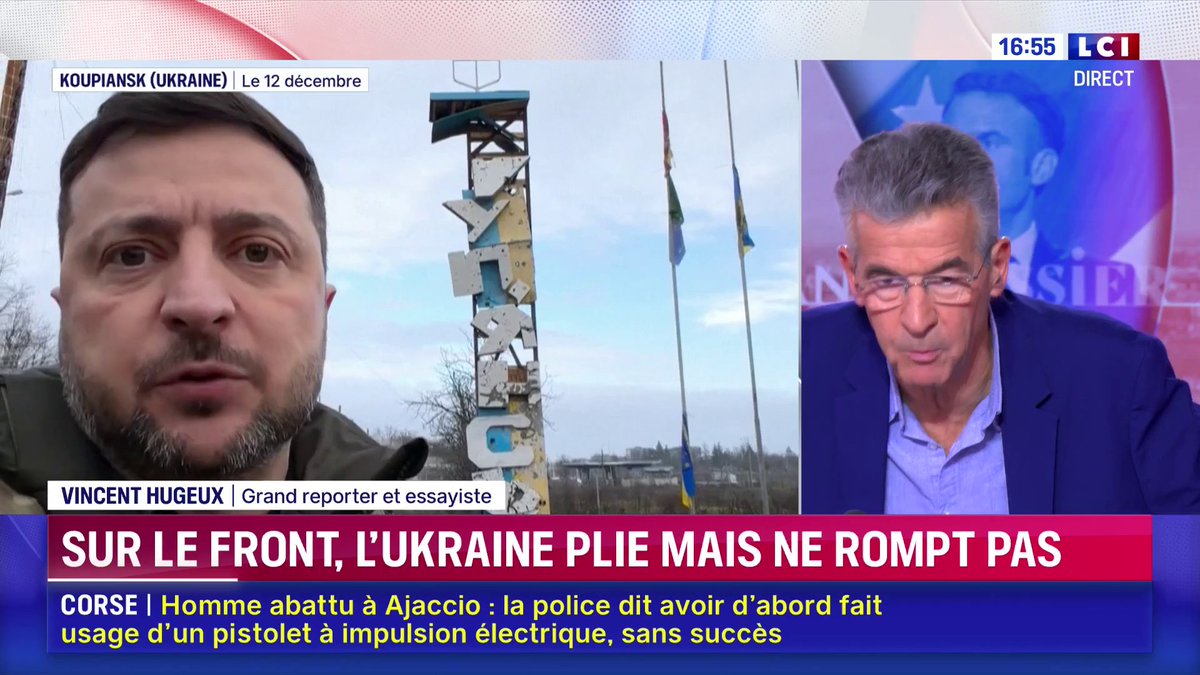 🗣️ "Si Volodymyr Zelensky est un comédien de grand talent, Vladimir Poutine est un fieffé mauvais joueur" 💬 Hugeux Vincent réagit aux critiques émises par le président russe à l'encontre de Volodymyr Zelensky lors de sa grande allocution annuelle