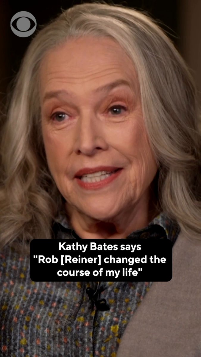 Kathy Bates remembers her friend and former colleague, filmmaker Rob Reiner, and how working with him changed her life. Watch Bates and more iconic stars describe the impact that Rob Reiner had on their careers in the CBS News special “Rob Reiner - Scenes from a Life,” airing Sunday at 8:30 p.m. ET on CBS.