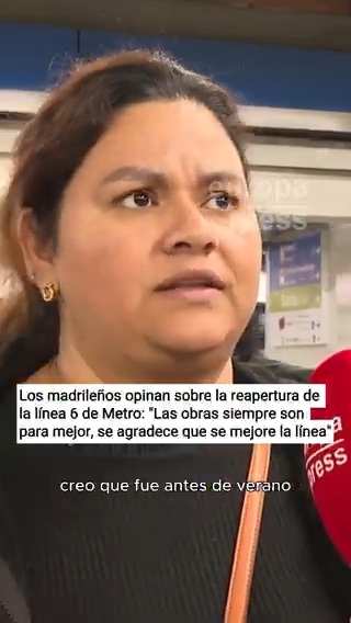 Los madrileños opinan sobre la reapertura de la línea 6 de Metro Madrid 🗨️ "La obra se agradece" 🗨️ "Adelante con la automatización" 🗨️ "Ver que esto funciona, pues digo mira qué bien"