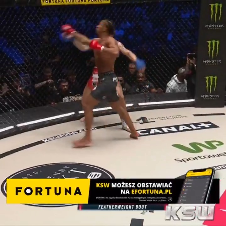 One round is all it takes! 🇲🇦🇫🇷 Souheil Kaouchen delivers yet again 🔥 XTB #KSW113 | 🇵🇱 CANAL+ SPORT | 🌍 KSWTV