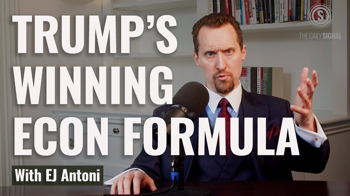 Trump’s ‘Winning Economic Formula’ Explained | E.J. Antoni, Ph.D. “Affordability” seems to be the new buzzword these days, and the mainstream media has suddenly “woken up to the fact that Americans are in a cost-of-living crisis.” Americans, however, have been experiencing a cost-of-living crisis for several years now, but naturally the mainstream media had no interest in talking about it when Biden was in office. E.J. Antoni, Ph.D., chief economist at Heritage Foundation, explains how “the average American’s situation is clearly improving” now that President Donald Trump is back in the White House, but people fell so far behind during the Biden administration that there’s still serious work to be done: 👉 The federal bureaucracy is smaller than it’s been in over a decade. 👉 For the first time in more than four years, job growth for native-born Americans is outpacing foreign-born workers. 👉 Biden-era inflation cost families $4,300 in pay, while under Trump 2.0, inflation-adjusted incomes are up nearly $1,700. “Keep your foot down on the throttle, Mr. President, and you’ll not only make life more affordable, but more affordable than ever.” Support The Daily Signal’s work today to allow us to keep producing videos, like this one, by becoming a Signal Elite Supporter. Your tax-deductible monthly gift will also help: 👉Help us provide free access to Victor Davis Hanson’s video commentary 👉Fund investigative reporting on the stories the liberal media will not cover 👉Counter the liberal media's lies 👉Keep The Daily Signal free to the public