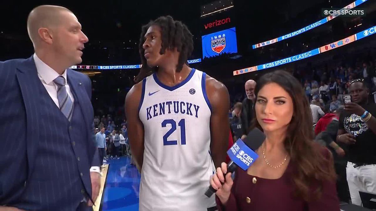 "He was trying to get me to let him play in September!" Mark Pope told Jenny Dell that Jayden Quaintance has been begging to get back out on the court.