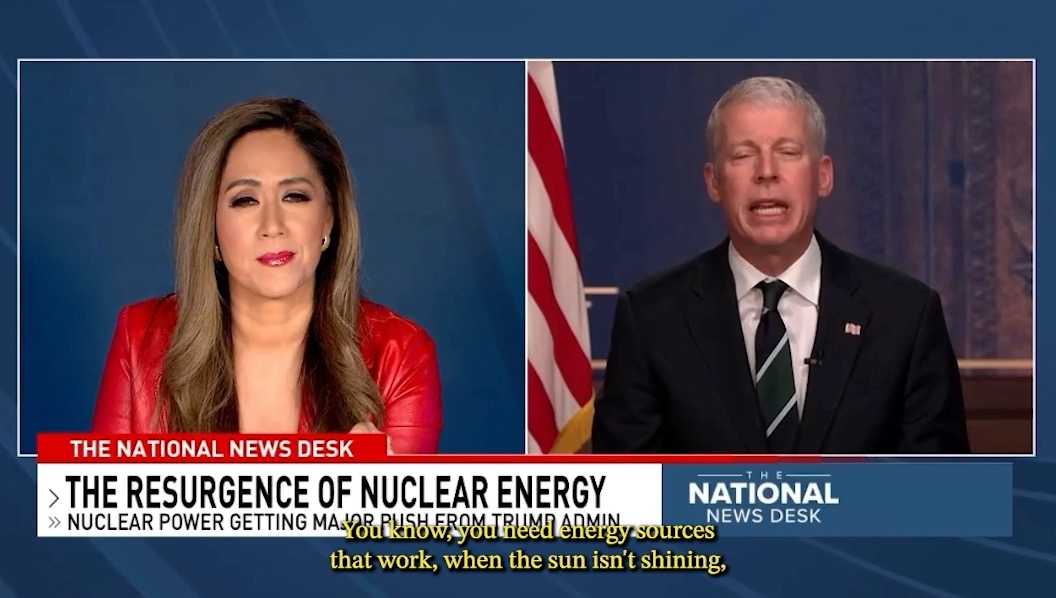 President Trump is bringing AFFORDABLE, RELIABLE, and SECURE power back. Secretary Chris Wright: "We’d be in a sea of blackouts right now if President Trump had not won that election."