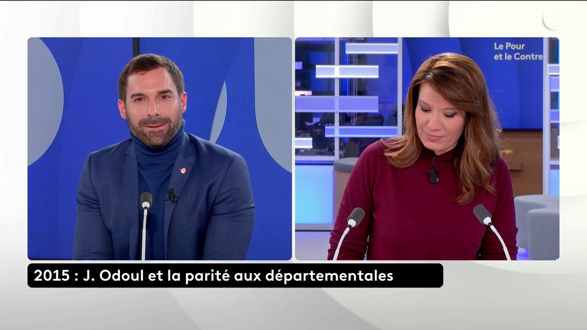 🔴 Première télé : Avant de devenir une figure nationale du RN, Julien Odoul participait déjà aux débats politiques locaux… et en 2015, sur France 3 Bourgogne–Franche-Comté, il dénonçait une "parité de façade" dans les élections départementales. #LePourEtLeContre #canal16