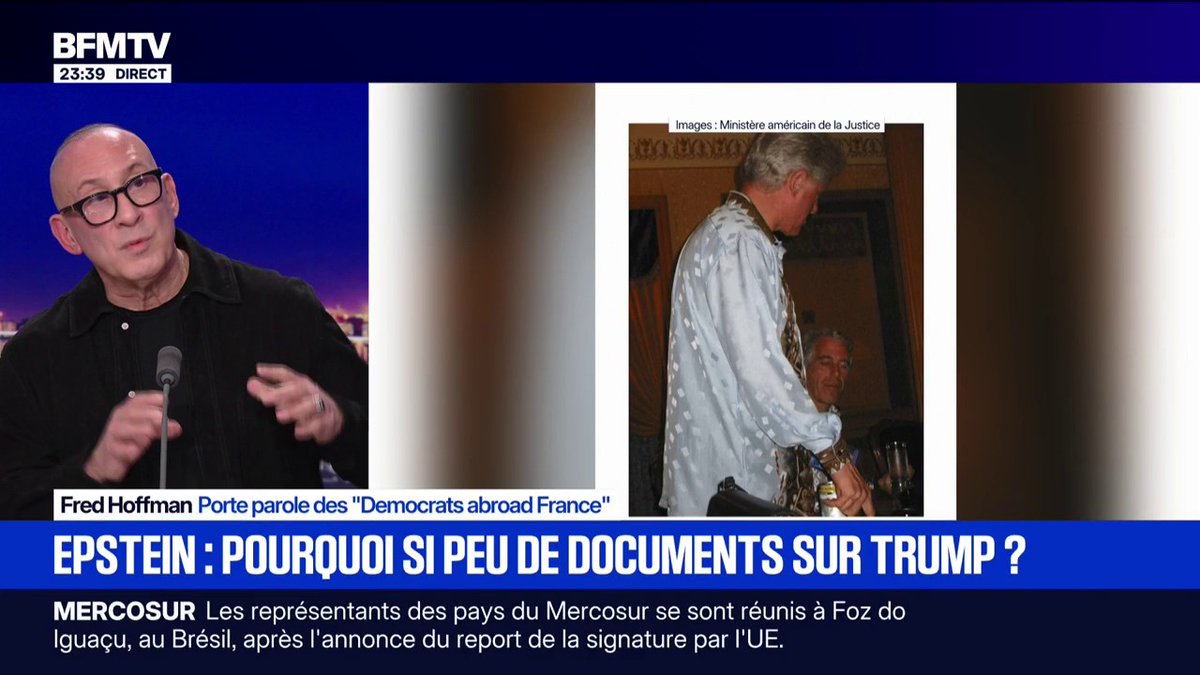 Affaire Epstein: "Les gens oublient qui est Donald Trump, c'est un criminel", déclare Fred Hoffman, porte-parole des (Democrats abroad France)