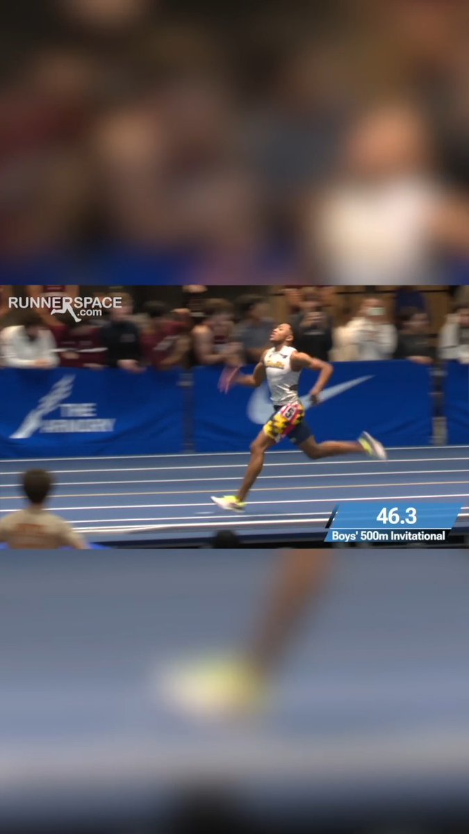 Quincy Wilson 🇺🇸 opens up his indoor season with 1:02.05 over 500m in New York! After he ran 6.34s over 55m at the same meet.