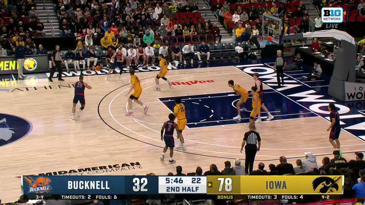 That's tuff. 🔥 Brendan Hausen x #Hawkeyes 📺: Big Ten Network