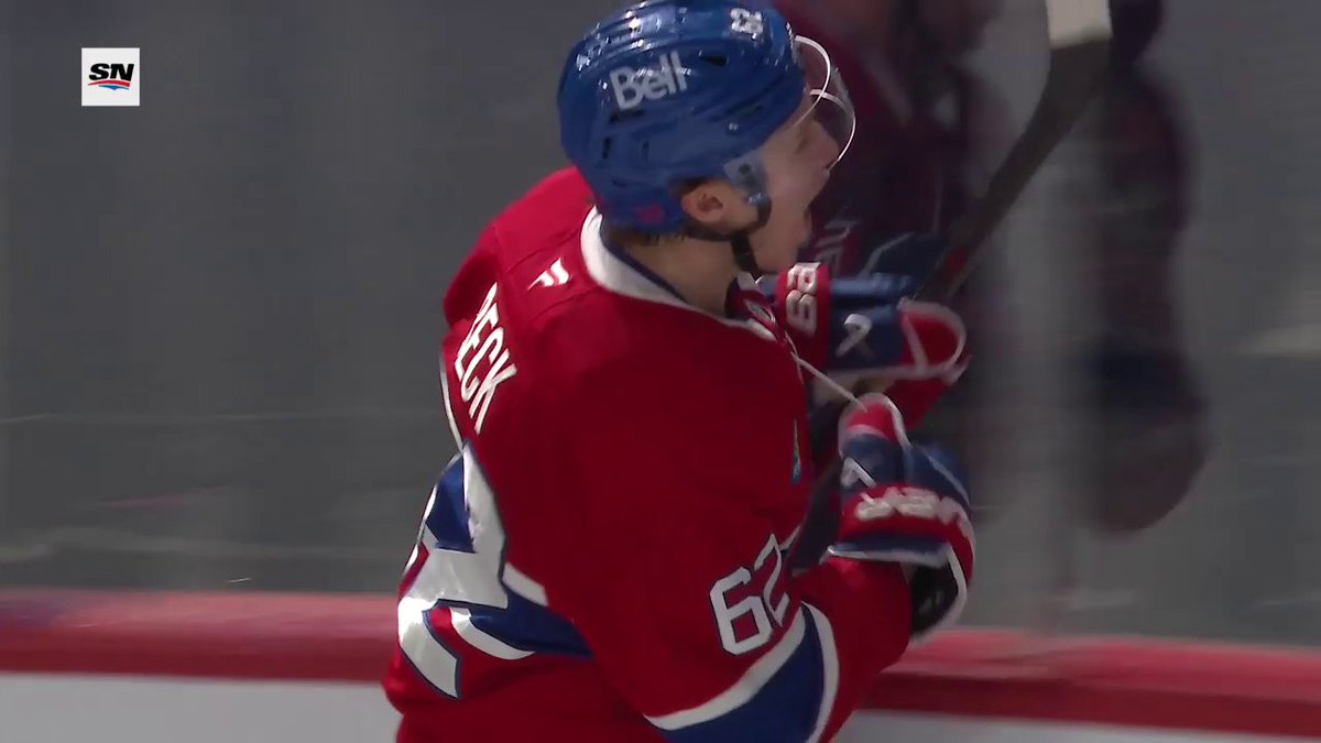 FIRST NHL GOAL FOR OWEN BECK 🔴🔵 📺: Sportsnet &amp; TVA Sports ➡️