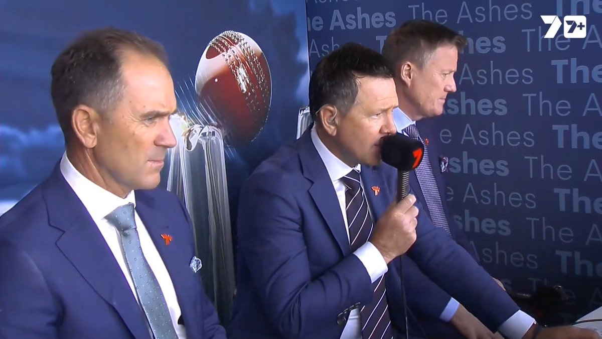 Ricky Ponting's full comment on Jamie Smith's dismissal: “Dopey, dopey, dopey. There's another one of those moments. Another one of those times where they don’t need it, they didn’t need to do that. "The batting was looking easy for him. A new ball on this wicket, the best time in the game to bat and you just go and throw it away. "Right off the toe end of the bat, straight up into the air, easy catch for Cummins. It was good. But not for long enough." #Ashes