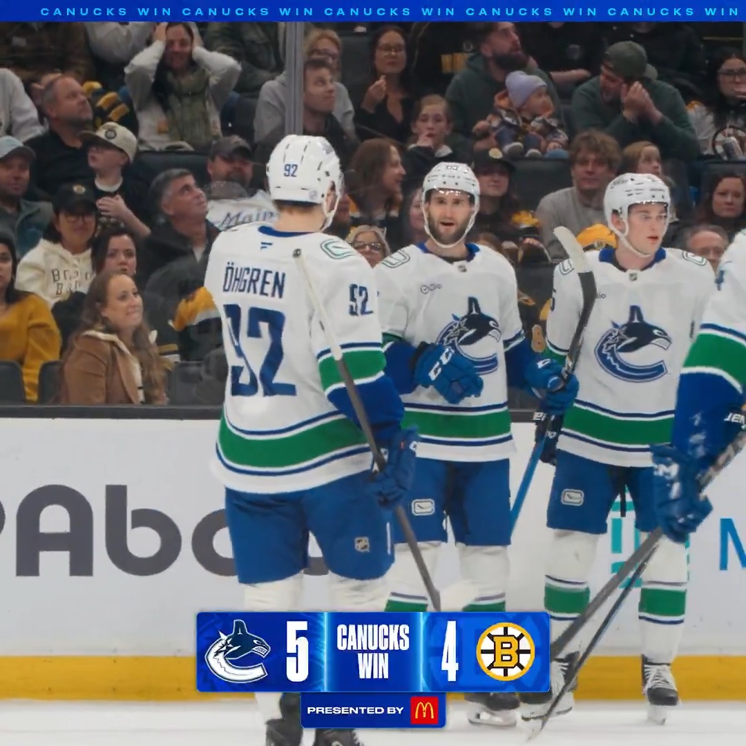 SHOOTOUT DUB IN BEANTOWN❗️ #Canucks | McDonald's 🇨🇦