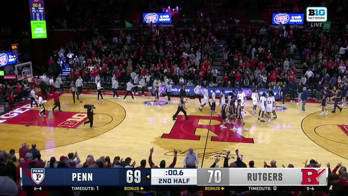 Rutgers wins it 🤯🔥 Rutgers Men’s Basketball 🏀