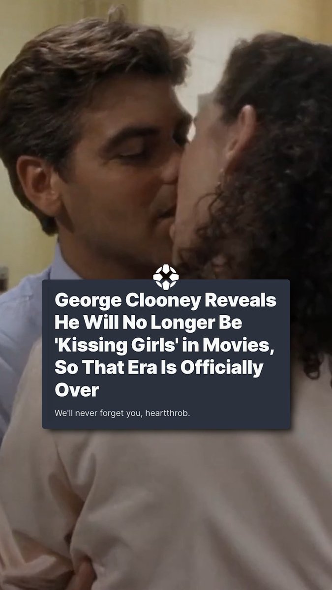 George Clooney told the Daily Mail that he's "trying to go the route Paul Newsman did" and will no longer kiss girls in films.