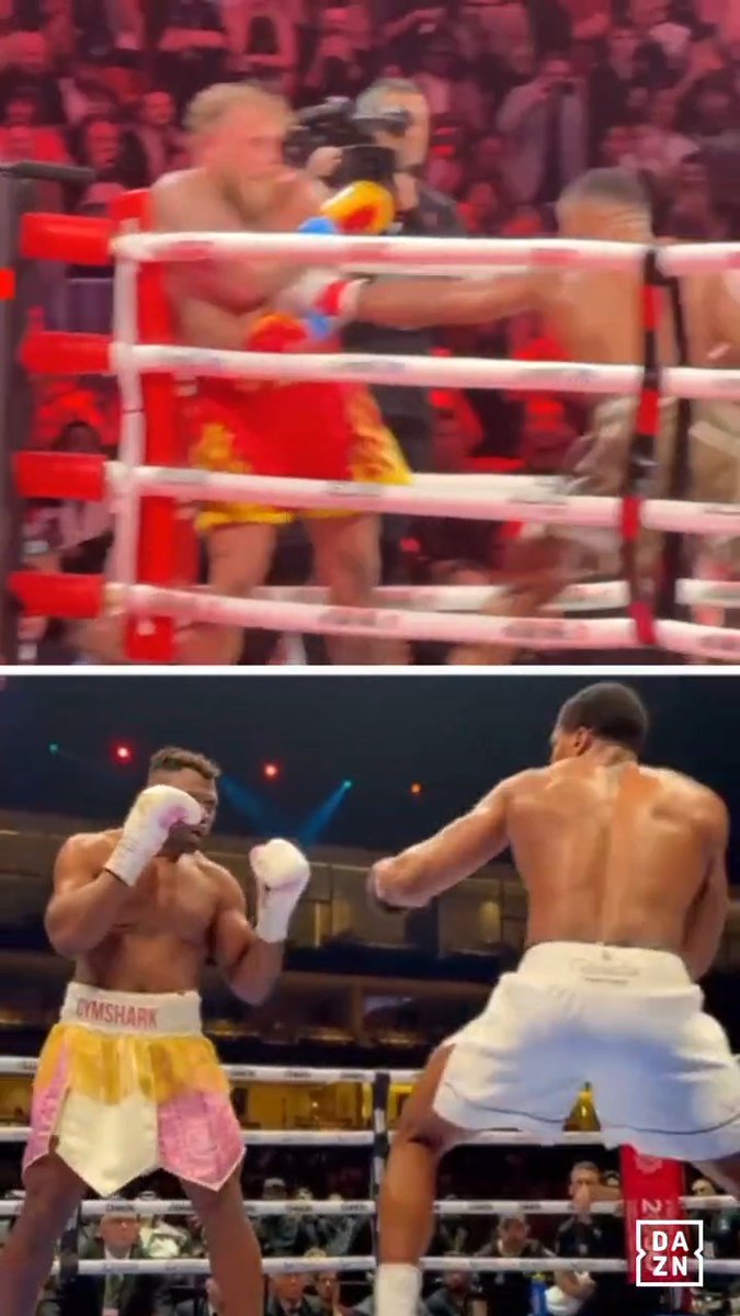 Anthony Joshua destroyed Jake Paul the same way he did Francis Ngannou 👀