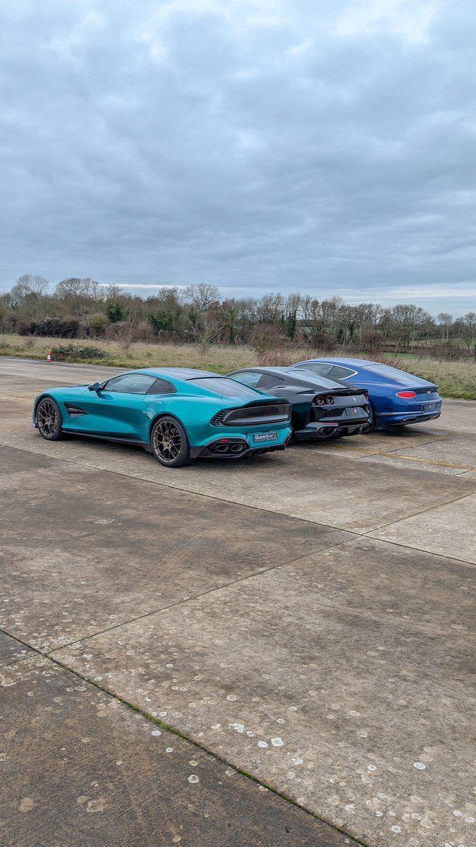 It's a V12 showdown! Aston Martin Vanquish vs Ferrari 812 Superfast vs Bentley Continental GT Speed!