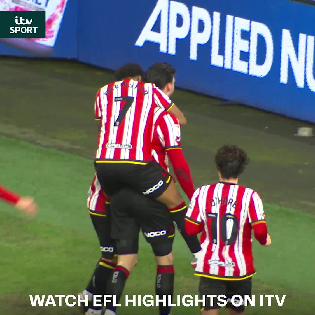 On this day in 2024 🗓️ Kieffer Moore chested the ball and volleyed it into the corner for Sheffield United. A beautiful goal 😍