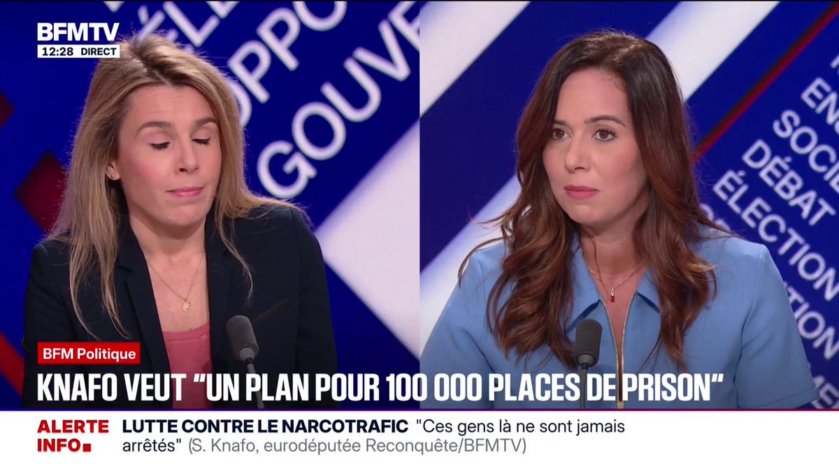 "Enfermer les gens, ce n'est pas immoral", déclare Sarah Knafo, qui propose "un plan pour 100.000 places de prison"