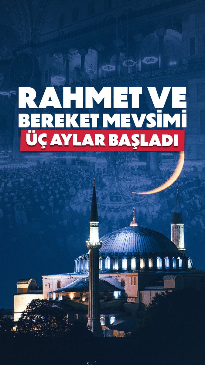 🌙 Rahmet, bereket ve manevi yenilenme mevsimi üç aylar bugün başladı.