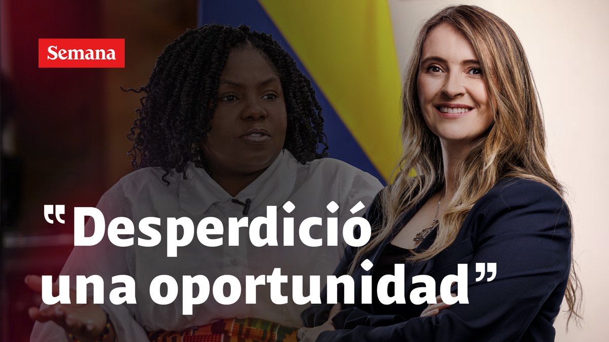 "Creo que Francia Márquez desperdició una oportunidad enorme que le dio la vida. Me parece que se asustó con el poder. Podía ser una embajadora de todo lo posible. No sé qué le pasó": Paloma Valencia.