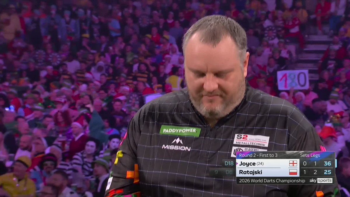 RATAJSKI IN CRUISE CONTROL! It's all too easy for Krzysztof Ratajski as he takes the second set to lead 2-0. 📺 #WCDarts | R2