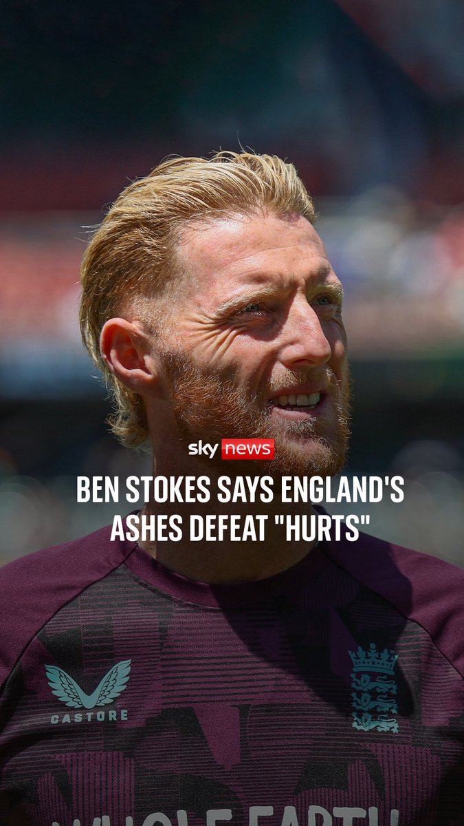 Ben Stokes says England's Ashes defeat "hurts" and "sucks" after his side went 3-0 down to Australia in the five-match series. Read more 🏏