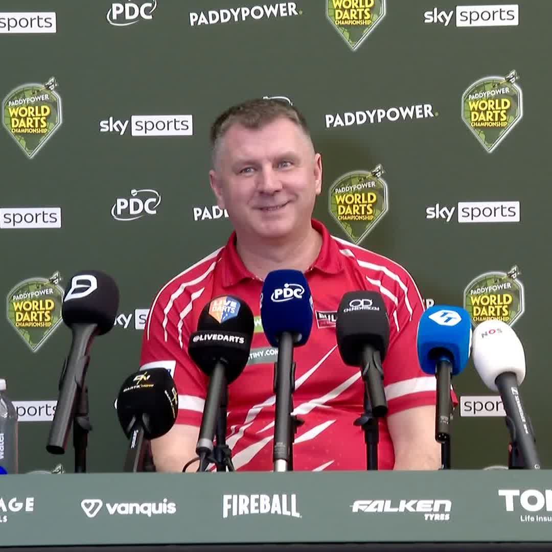 🗣️ "I'm back here after Christmas, that's something big!" Krzysztof Ratajski reflects on a strong performance that sees the Pole reach the last 32 for the sixth time in his career. #WCDarts