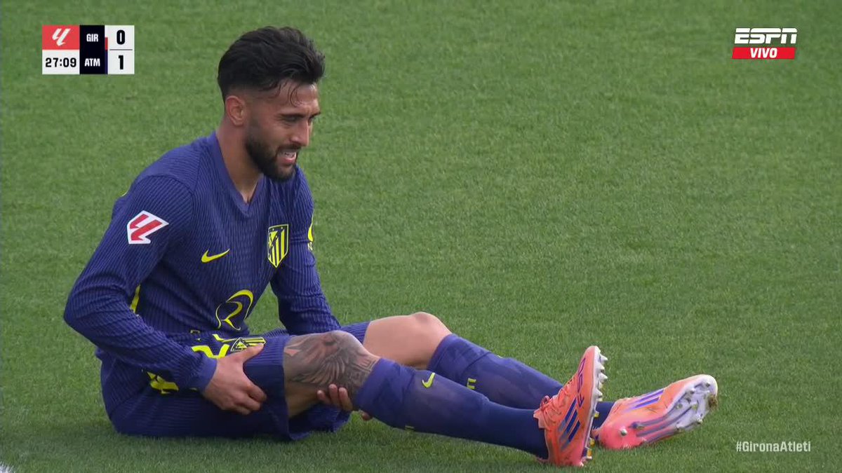 🇦🇷❌ Nicolás González salió LESIONADO en Atlético Madrid ante Girona.