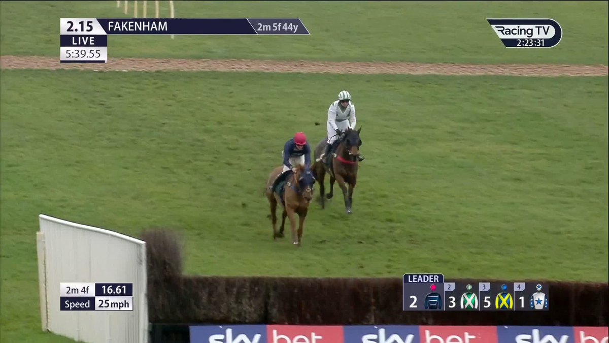 Oh, my 👀 No But I Will and Jessica Milly Smith just about win a dramatic renewal of the Sky Bet-sponsored female jockeys' handicap chase Fakenham Racecourse