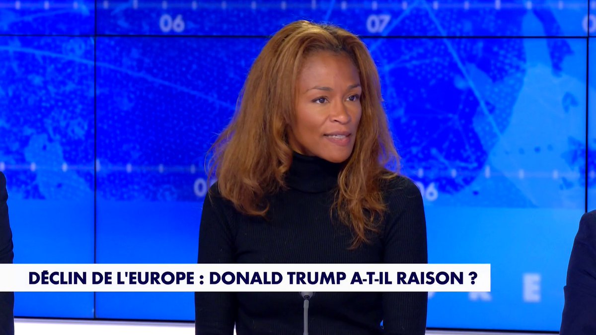 Rachel Khan : «Quand on voit lâentrisme, le wokisme, lâĂ©tat de lâindustrie, la souffrance sociale, on vit dans une Europe en perte de repĂšres, de contrĂŽle et de confiance», par rapport au dĂ©clin de lâEurope dont parle Donald Trump