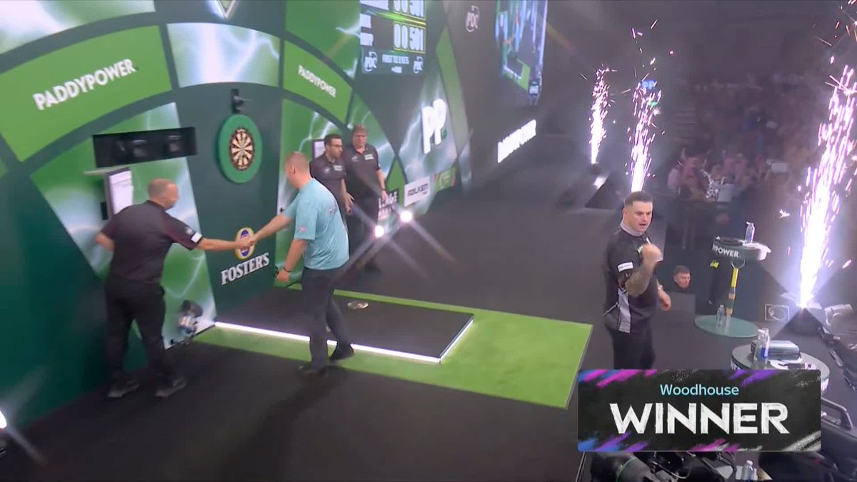 WOODHOUSE WHITEWASHES HOPP! Luke Woodhouse has swept Max Hopp aside in straight sets to set up a Round Three clash with Andrew Gilding! 📺 #WCDarts | R2