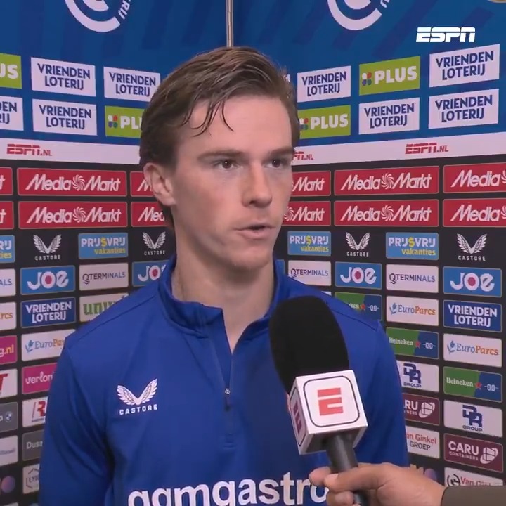 😕 Daan Rots kan het gelijkspel maar moeilijk verkroppen. "We speelden Feyenoord helemaal aan gort in hun eigen Kuip." #twefey