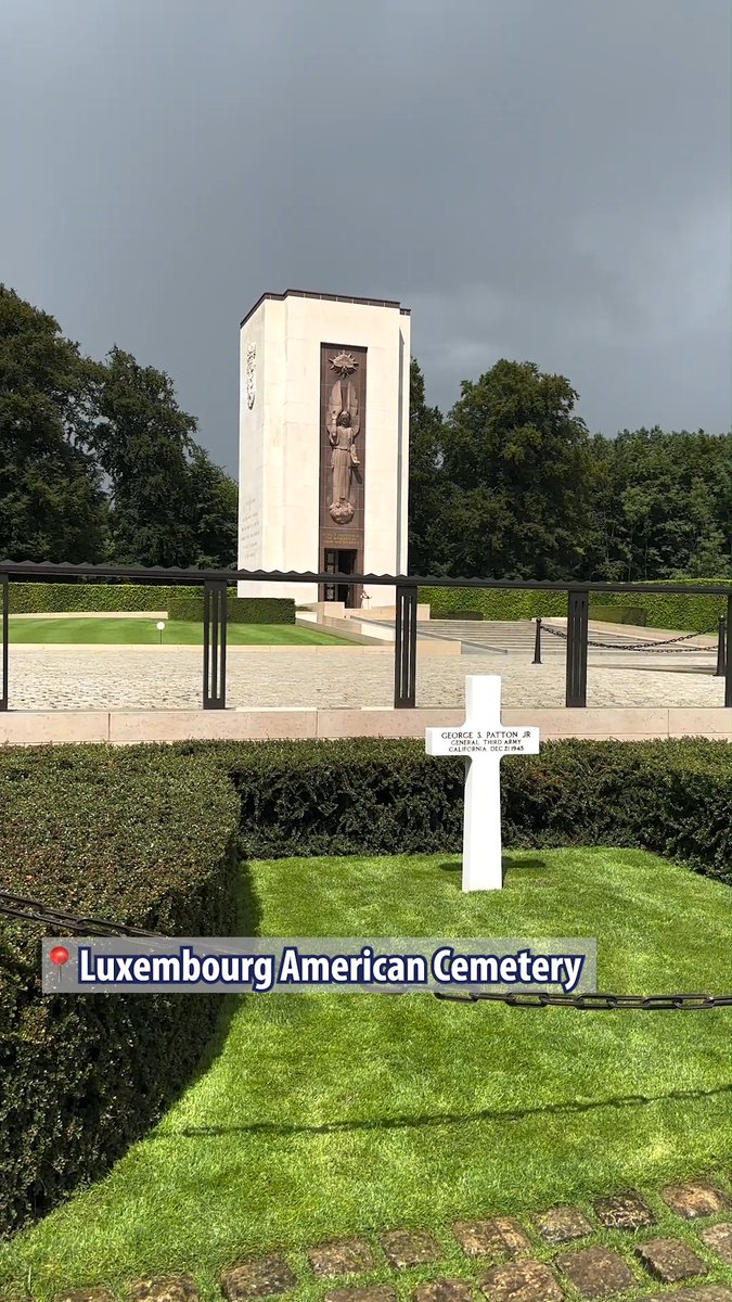 Today we remember Gen. George S. Patton Jr., buried at Luxembourg American Cemetery. On this date in 1945, Patton died in Germany of injuries sustained in an automobile accident. Patton was one of the great figures of World War II, renowned for his style, aggressiveness, and brash quotes. While the vast majority of burials in ABMC’s World War I and World War II cemeteries are service members who were killed in action or died during the war, the cemeteries also contain numerous burials of service members who, like Patton, died after the wars ended but before they could return home. In accordance with his wishes, Patton was buried with his men at Luxembourg American Cemetery. He is the only four-star general buried at an American Battle Monuments Commission cemetery, and arguably, one of the most famous.
