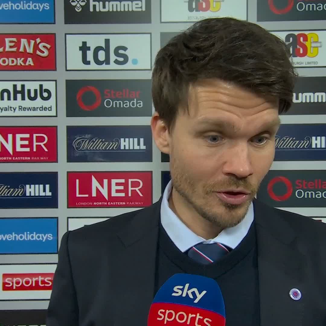 🔵 "Until the first goal, we were fantastic" Danny Röhl speaks after his Rangers side were defeated at Hearts ⤵️