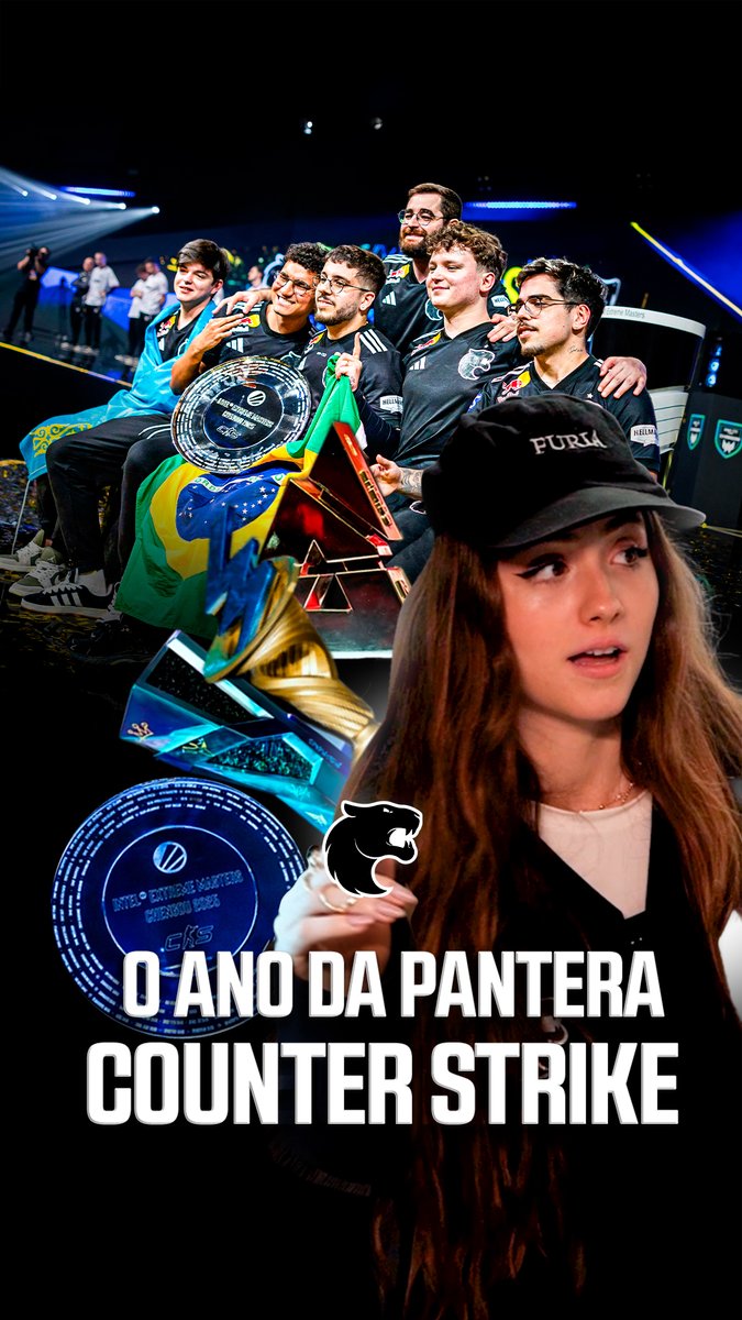 A gente não ia deixar de reverberar o melhor ano da história da #FURIACS né… 🏆🇧🇷🇰🇿🇱🇻