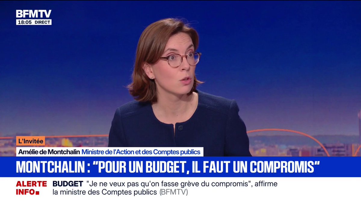 Budget 2026: "Notre pays meurt", déclare Amélie de Montchalin, ministre des Comptes publics
