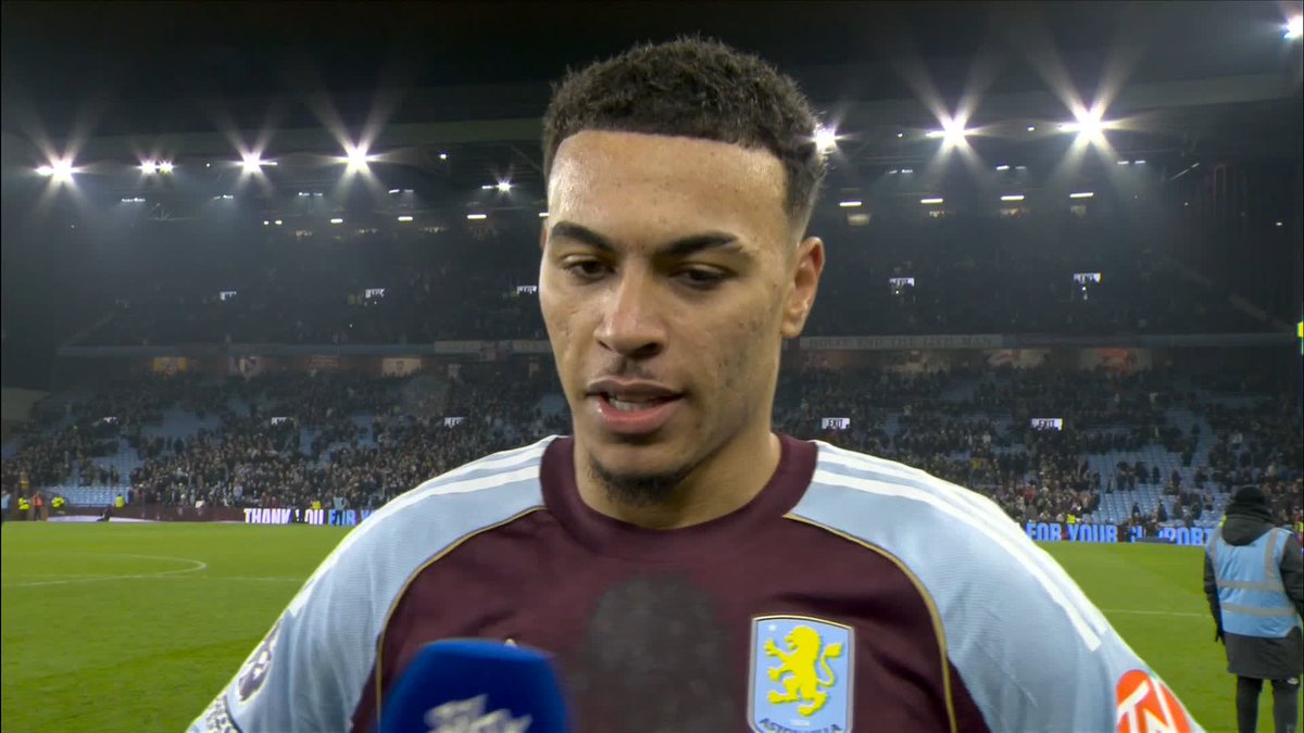 "No bigger team than Man United... the fans make this a great place to play" Aston Villa's matchwinner Morgan Rogers reacts to a big 2-1 home win over Manchester United 👏