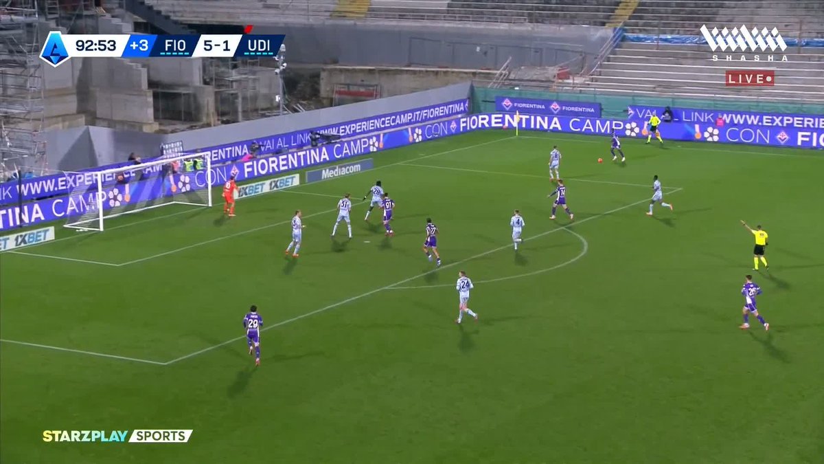 فيورنتينا يمطر شباك أودينيزي بخماسية 🔥 ليحقق الفوز الأول هذا الموسم 🟣✅ تابعوا مواجهات #الكالتشيو_على_شاشا ✨🇮🇹 اشترك الآن 📺